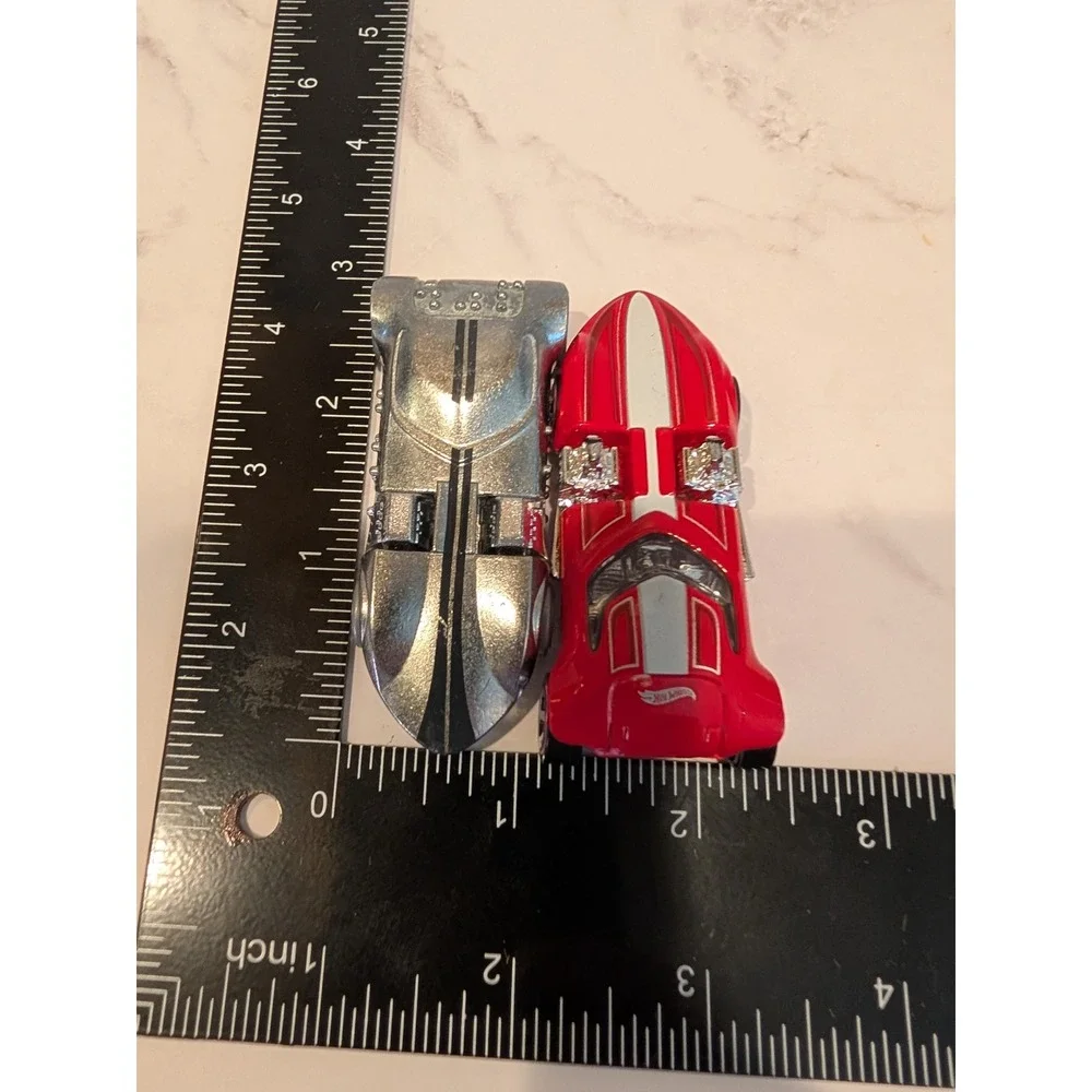 Hot Wheels Twin Mill Lot Silver Chrome Red Racing Stripe Diecast Cars HKG33 R38
